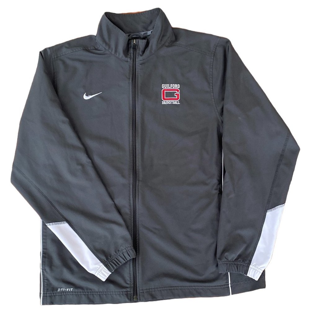 Guilford College Basketball Nike Dri-Fit Warmup Jacket, Large